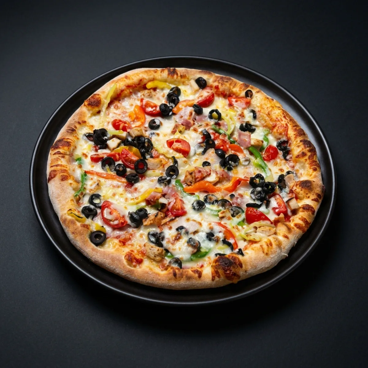 Pizza Pollo Mediteranea